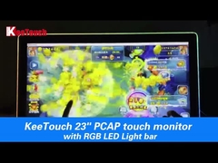 PCAP 23 Zoll-Touch Screen Monitor mit flexiblen Streifen LED für Spiel