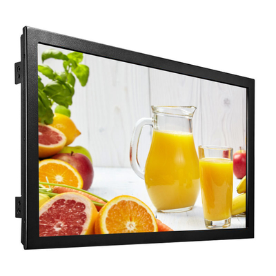VGA DVI Interfaces Infrared Touch Monitor IP65 Front Side Waterproof